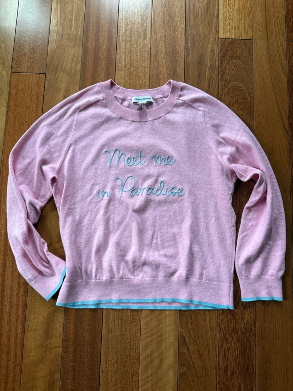 TOMMY BAHAMA 'Meet Me in Paradise' Pink Knit Sweater